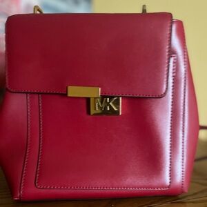 Red MK backpack